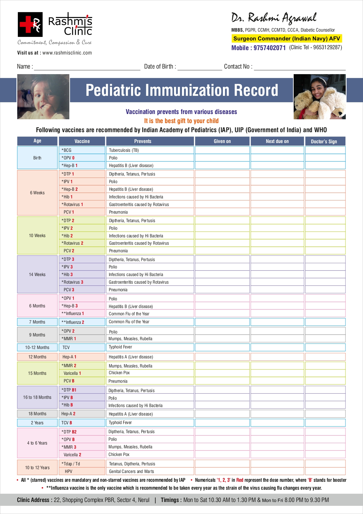 Rashmi Clinic Vaccination