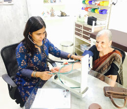 rashmi with patient